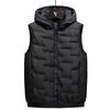 Fat Plus Size Down Cotton Vest Men's Autumn and Winter Hooded Tank Top Loose Size Fat Plus Warm Tank Shoulder Thick Coat