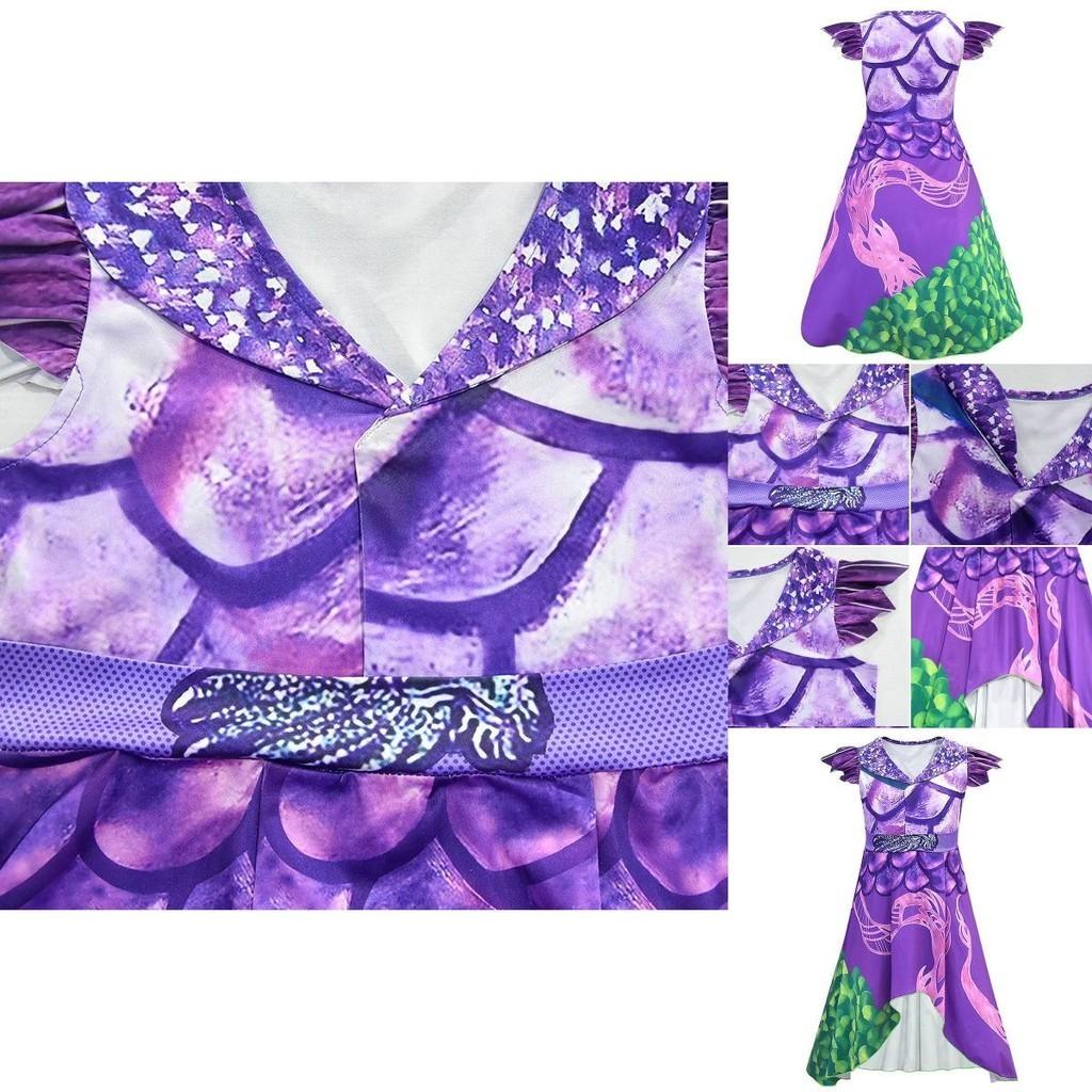 Элегантный и очаровательный костюм Мал из Наследников 3 для косплея для взрослых девушек. Идеально подходит для Хэллоуина