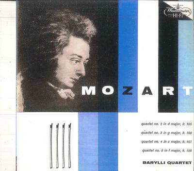 CD КВАРТЕТ БАРЫЛЛИ Струнный квартет №2 ре мажор Моцарта CD36 WESTMINSTER Южная Корея Классика Б/у