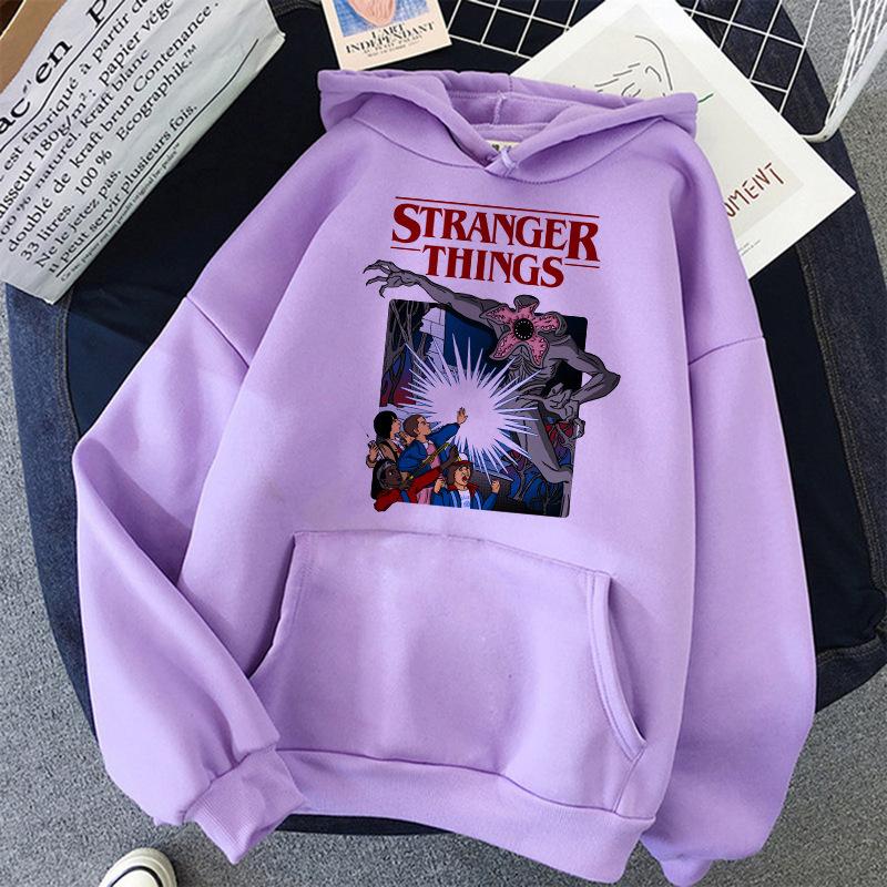 Худи с принтом Stranger Things, весна и осень, мужское и женское, с длинным рукавом 6622