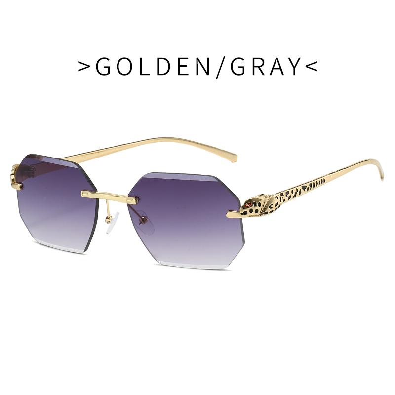 Ретро солнцезащитные очки мужские брендовые дизайнерские модные безободковые солнцезащитные очки оттенки режущие линзы женские безрамные очки