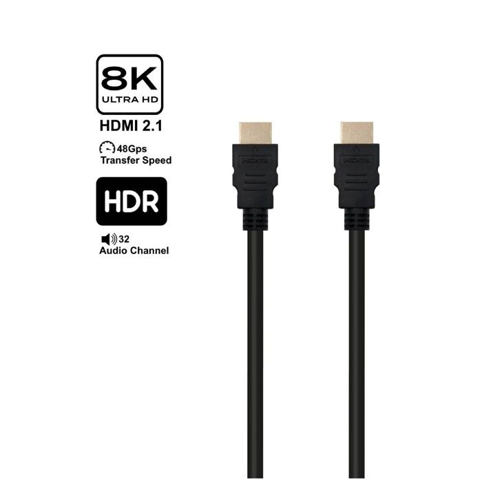 Кабель HDMI 2.1 Ewent EC1325 Ethernet 8K HDR 10 м Черный