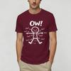 Funny Ow Ow Ow Ow Saying Body Unisex T Shirts Leisure Tees Short Sleeve Crew Neck TShirts Cotton Plus Size Clothes