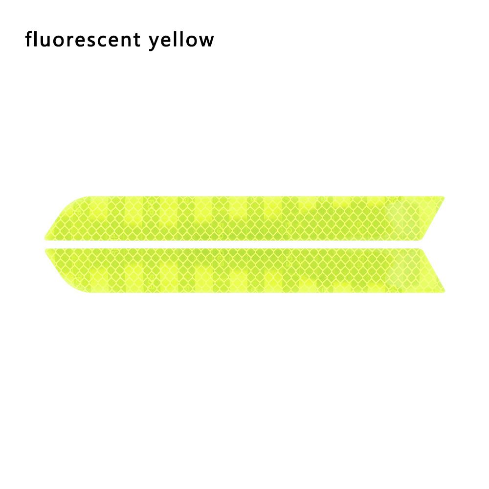 Новые универсальные 2 шт. светоотражающие наклейки для автомобиля, наклейки на задний бампер, предупреждающие наклейки на ночь, наклейки на задний бампер