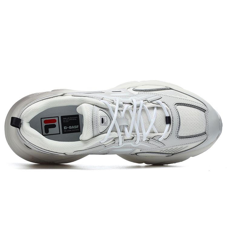 Fila Крылья Ткань Синтетическая кожа Легкие Спортивные Низкие Повседневные Кроссовки Женские кроссовки Белый Серый F12W226118FSA