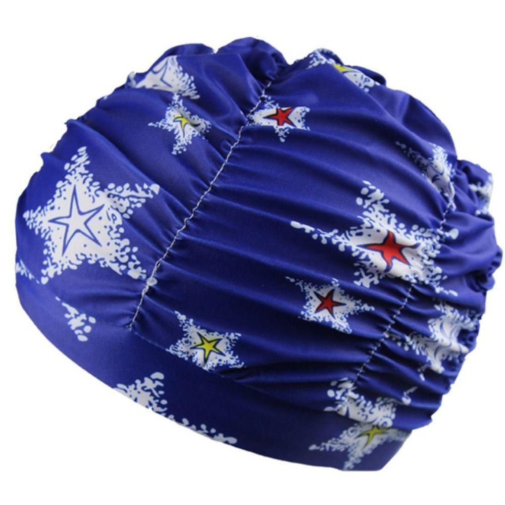 Быстросохнущая шапочка для плавания оверсайз с принтом, шапочка для купания, шапочка для плавания в горячем источнике, плавание