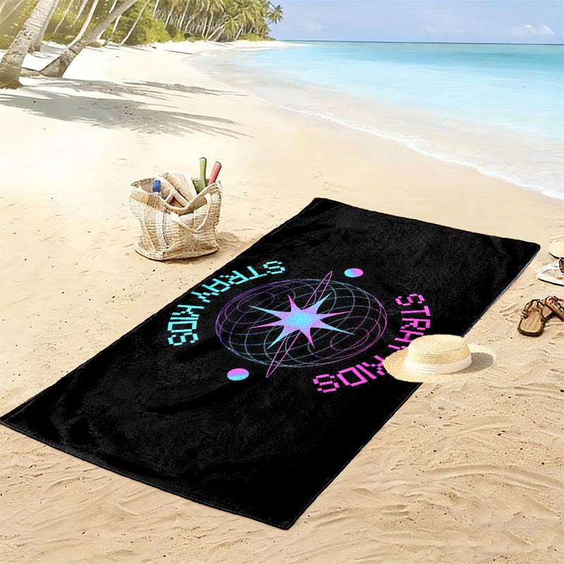 Stray kids Print Beach Towel, Large Soft Quick Dry Towel for Beach Camping Swimming