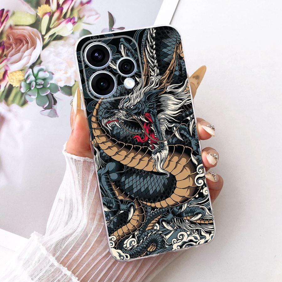 Чехол для OPPO Reno15 15F Защитный чехол для OPPO Reno15 F CPH2801 Reno 15 5G Capa цветок Мягкий силиконовый ТПУ Чехол для телефона