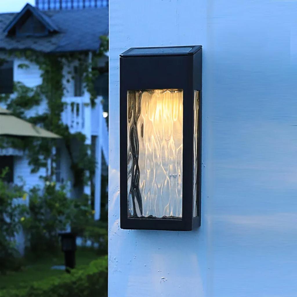 New LED Solar Wall Lamp Villa Entrance Garden Lamp High-end Modern Style Courtyard Decoration Outdoor Waterproof Solar Street Li