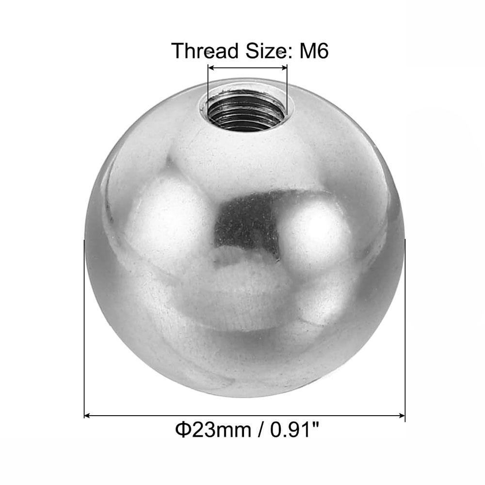 4 шт. серебряные шариковые гайки M4/M6, круглые шариковые гайки с резьбой для сверления, осветительные приборы, украшения своими руками