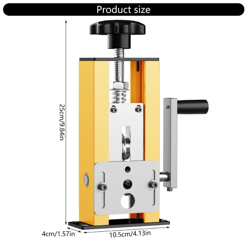 Стриппер для проводов Ручной инструмент для снятия изоляции Электрическая машина для зачистки кабеля 1-21 мм Рукоятка с ручным приводом Можно использовать с электродрелью