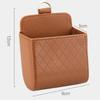 Car Storage Bag Air Vent Dashboard Hanging PU Leather Organizer Box Glasses Phone Holder Storage Car Interior Accessories
