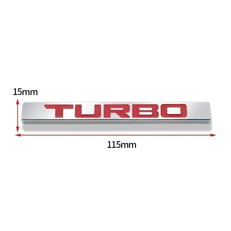 3D Металлические буквы TURBO Наклейка-значок на заднюю крышку багажника для Honda Civic Accord CR-V XR-V Fit Аксессуары для стайлинга автомобиля