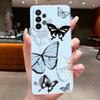 Case For Samsung A23/A33 5G Clear Silicone Fashion Butterfly Flowers Soft Back Cover For Samsung Galaxy A33/A23 Protective Case