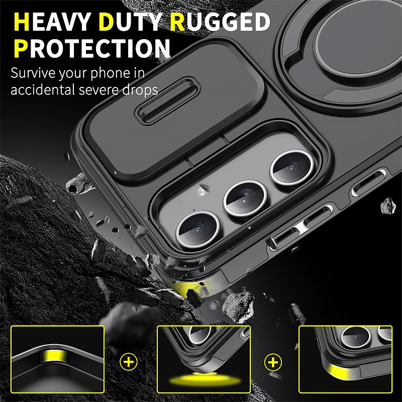 Защитный чехол для линзы камеры для Samsung Galaxy A56 A36 A26 A16 5G Чехлы с магнитным кольцом для Samsung A55 A54 A35 A25 A15 A14 A13 Крышка