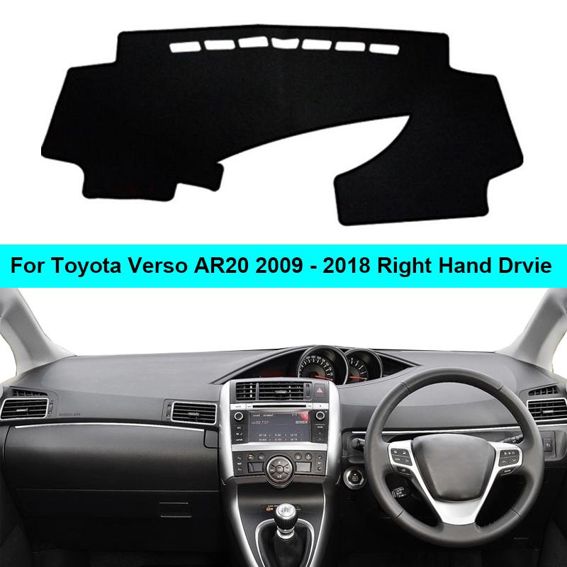 2 Layer Car Dashboard Cover Carpet For Toyota Verso AR20 2009 -2013 2014 2015 2016 2017 2018 LHD RHD Dash Mat Cushion Anti-sun