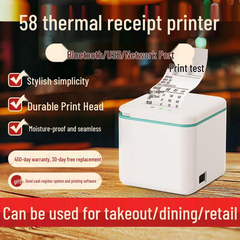 Bluetooth Thermal Receipt Printer for Kitchen & Front Desk Orders