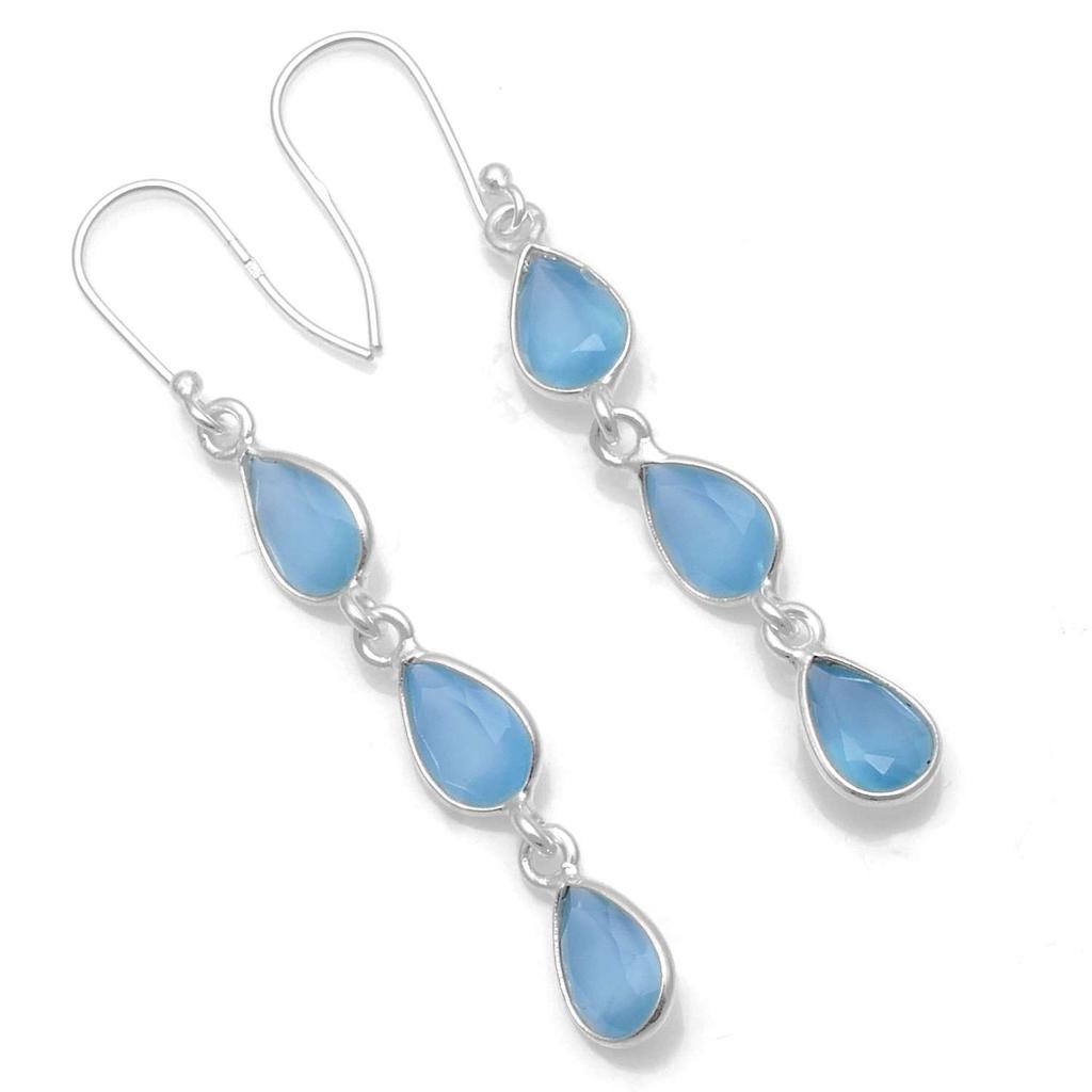 Серьги с натуральным радужным лунным камнем, твердые серьги из стерлингового серебра 925 пробы, серьги ручной работы, ювелирные изделия, подарок для женщин и девочек, E-354