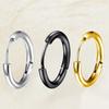 Korean Style Unisex Stainless Steel Hoop Earrings