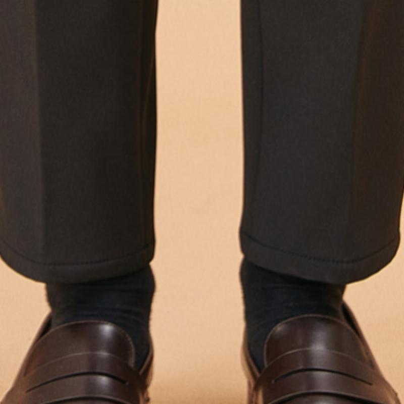 Bang Bang Men S One Pleat Ultra Warm Bonded pantS Black