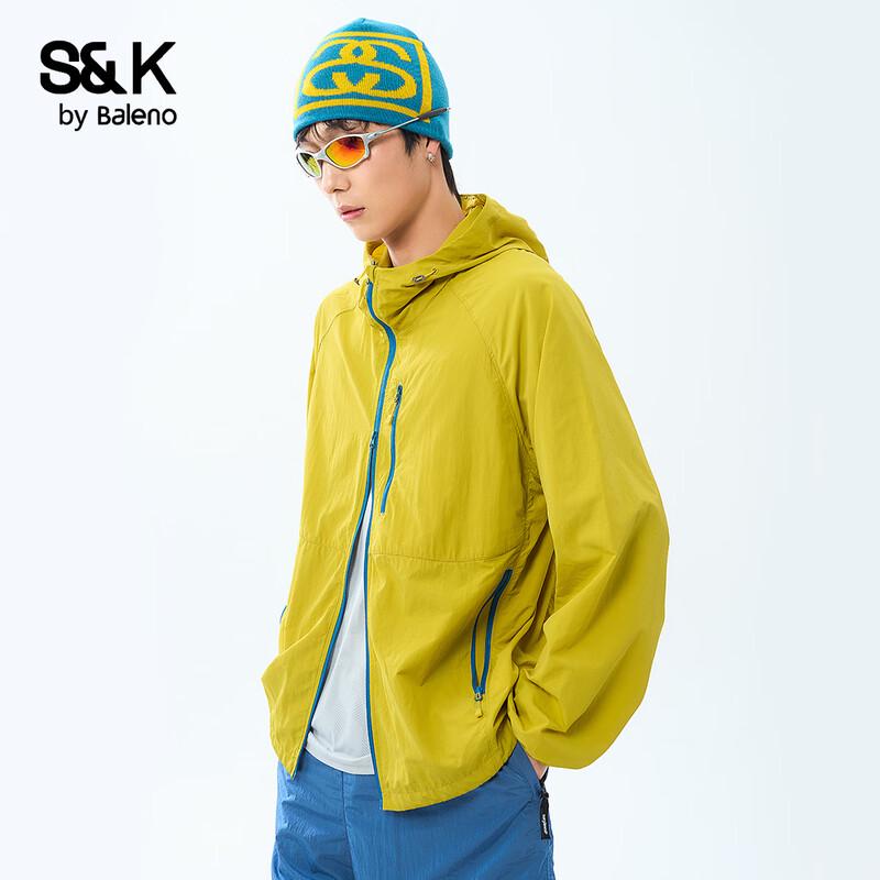 Мужская легкая куртка Baleno S&K с капюшоном, защита от солнца, из ледяного шелка