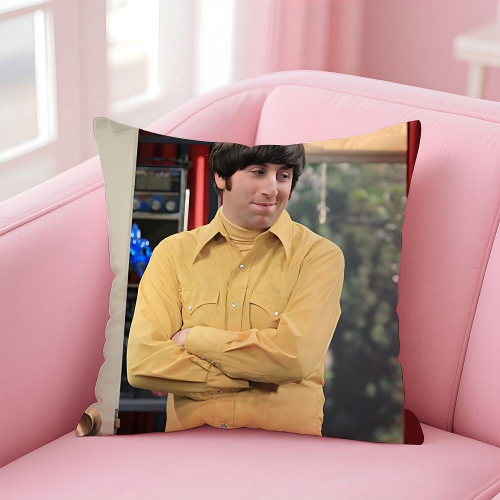 HHoward Wolowitz Cushion Cover Pillow Case Soft Friendly Fabric Concealed Zipper