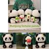 Mahjong Panda Plush Toy Soft Cute Animal Stuffed Doll For Kid And Gift Giving