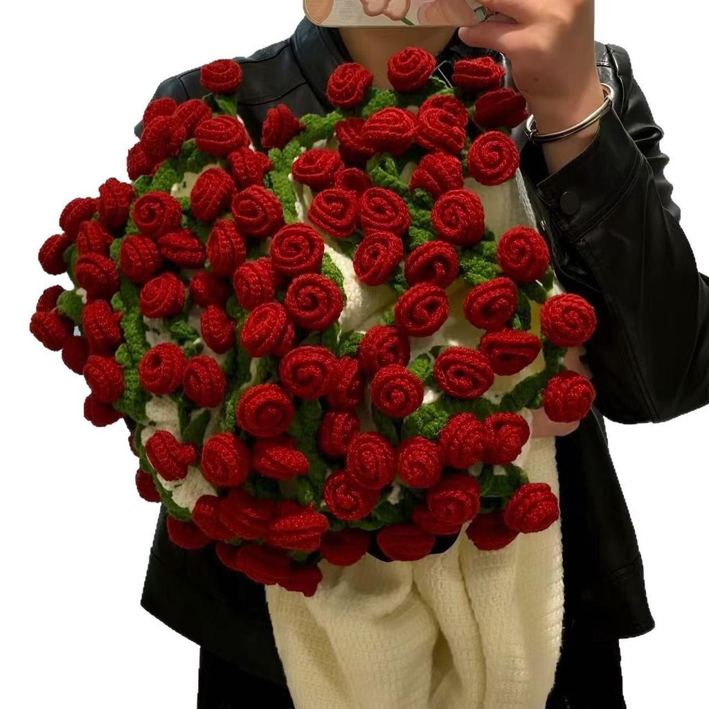 Набор для вязания ландышей, жасмина и роз ручной работы - креативный подарок «сделай сам» для создания букета или пледа