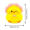 Мультяшный маленький толстый цыпленок Мини-украшение Фигурка животного Микропейзаж Кукольный домик Миниатюрная игрушечная машинка Орнамент