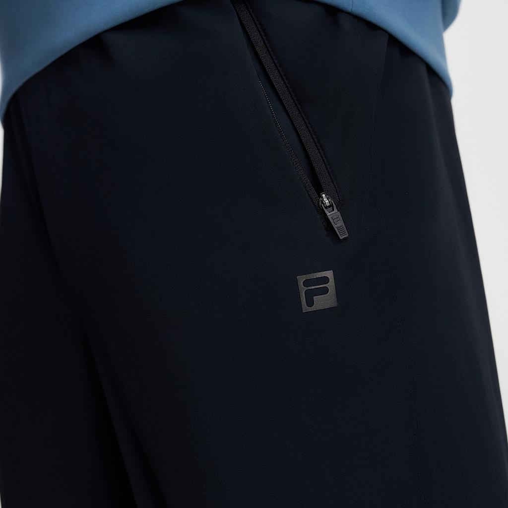 Fila 2023 Осень Новые Вязаные Длинные Брюки Модные Приталенные Зауженные Спортивные Брюки Унисекс низы Глубокий Черный A11M341805F-BK