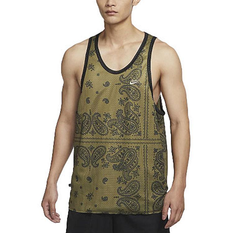 Nike Мужской жилет без рукавов Dri-Fit Breathable Cashew Flower Atomic-Green DH7372-378