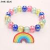 Браслет из бисера с подвеской Rainbow Resin для девочек