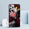 A-Alucard Hellsing Аниме Мягкий Чехол для iPhone 16 17 Air 15 14 Pro Max 16E Чехол для Телефона 13 Mini 12 11 7 SE 8 Рисунок с Принтом Подходит Cas