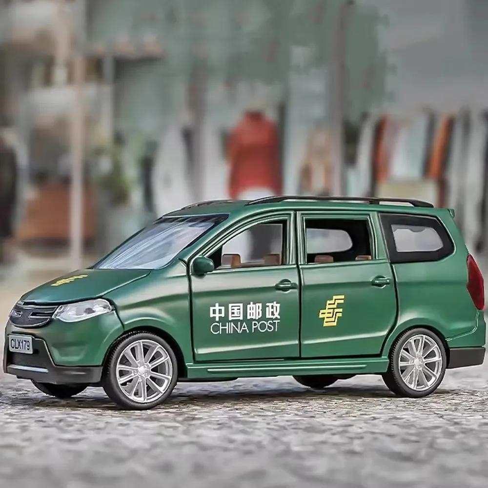 1:32 Wuling Rongguang Автомобиль Hongguang VAN Модель Игрушки Литой Сплав Грузовик Звук Свет Откатный Двери Открываются Машина для Детей Подарки