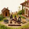 1:Ручная роспись миниатюрных фигурок масштаба 1:64 для диорам, реквизита, коллекционеров, фотографов. Реалистичные модели фигурок лесорубов
