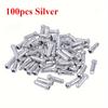 50/100pcs Bicycle Cable End Caps Aluminum Alloy Bike Brake Shifter Cable Tips Wire End Cap Multiple Colors Bike Line Core Caps