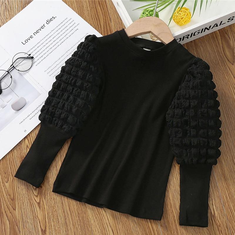 Baby Shirt T Princess Girls Puff Long Sleeve Infant Toddler Child Cotton Sweatshirt Girl Top Spring Autumn Baby Clothes 16y