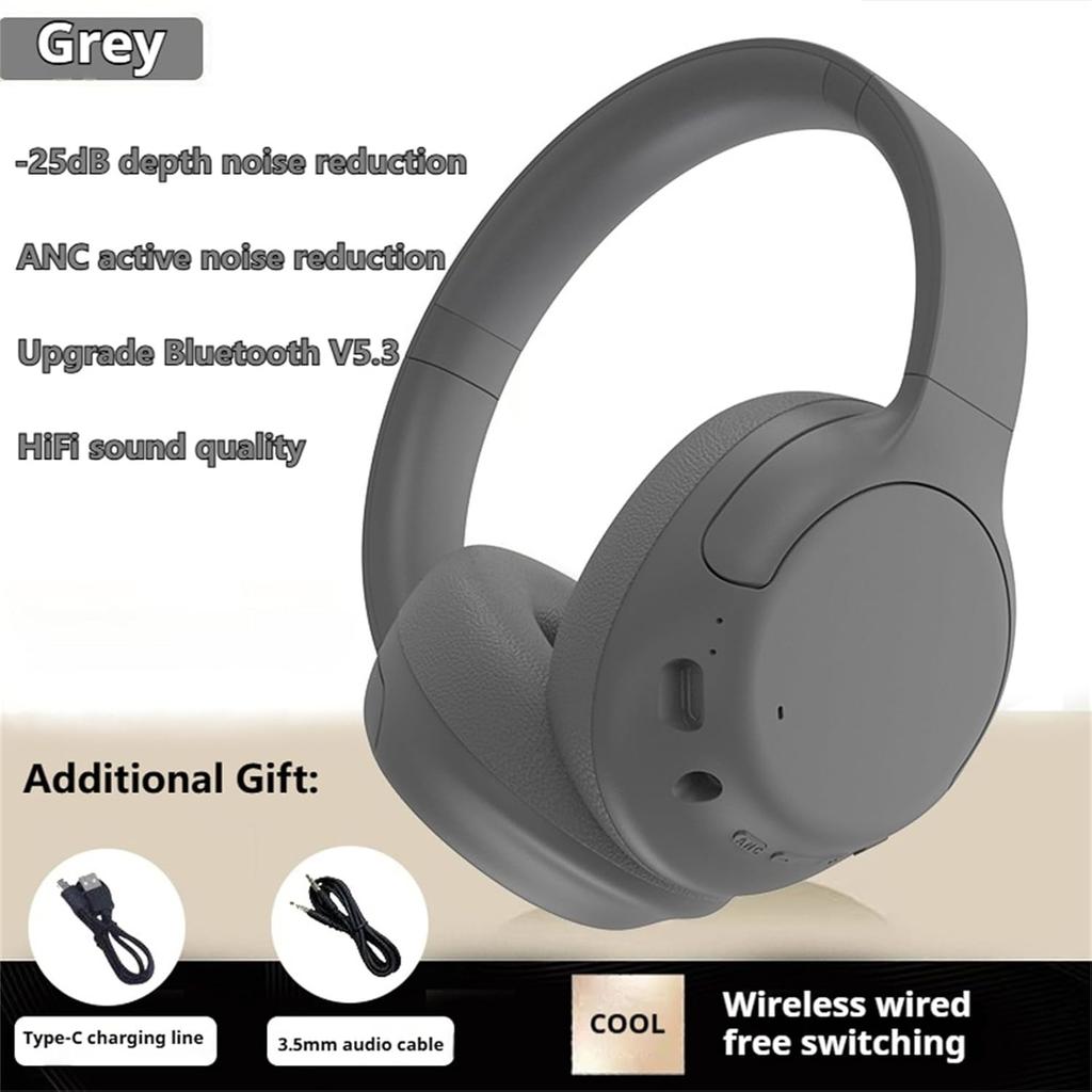 Беспроводные наушники Bluetooth с кабелем/беспроводной связью, шумоподавление, легкие, удобные и складные, Bluetooth 5.3, беспроводные игровые наушники