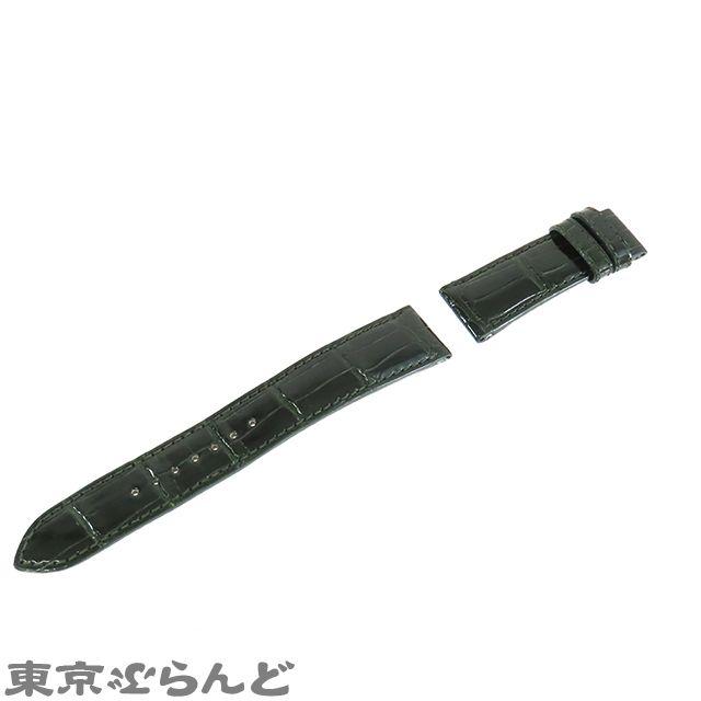 Used Seiko SEIKO Genuine Credor Leather Strap Dark Green Crocodile Lug Width 20mm Watch Band Men's 101819624