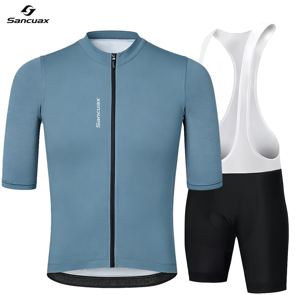 Men's  Bicycle Short-Sleeved Shorts Suits Breathable Quick Dry Road Bike Clothing with Pockets 2026 Summer Breathable Cycling Suit Set