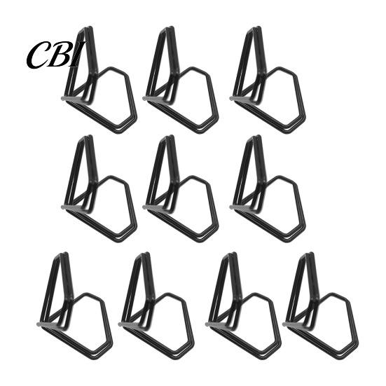 Desk Business Card Organizer 10 Pcs Table Number Holders, Diamond Shape Memo Photo Clips, Small Stand Display Stands, Metal Place Holder for
