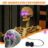 Светодиодные светящиеся глаза на Хэллоуин с таймером, светящиеся DIY глаза для скелетов, тыкв, масок, надгробий, для помещений и улицы, жуткие украшения
