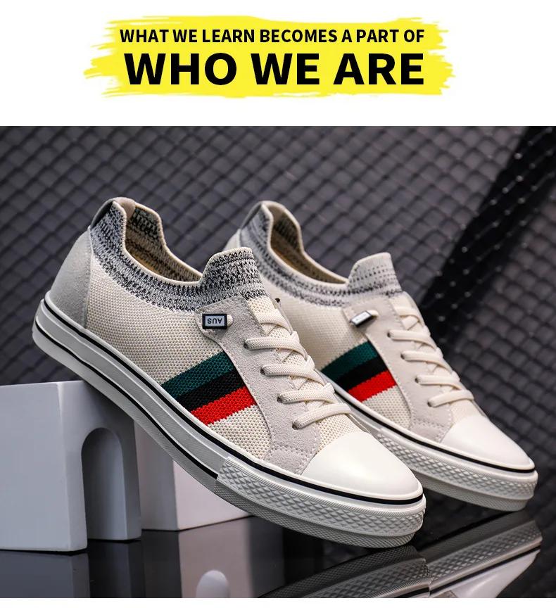 Canvas Men's Shoes New Spring Breathable Thin Anti Odor Casual Fashion Board Shoes One Step Lazy Shoes