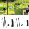 Desktop Camping Light Stand Folding Lamp Stand Outdoor Table Light Hanger Rack Hanging Light Holder for Outdoor Camping