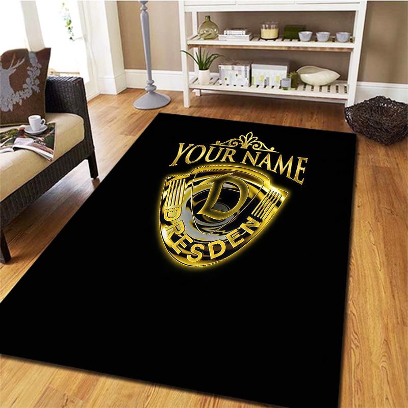 Dynamo Dresden Custom Name Carpet Rug For Living Room Bedroom Home Sofa Decoration Kids Play Nonslip Floor Mat