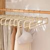 10/20/30Pcs Flocking Trouser Rack Trouser Hanger Household No Trace Anti-slip Drying Trouser Rack