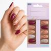 Coslifestore - Набор из 24 накладных ногтей миндальной формы, Многоразовые удлинители ногтей, Набор искусственных накладных ногтей для женщин (Розово-розовый с персиковым, нюдовыми и