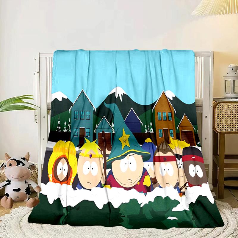 South Friends Adventure Blanket Flannel Blanket for bed, sofa, Camping, Hiking, Picnic Essentials, gift for family Fan gifts