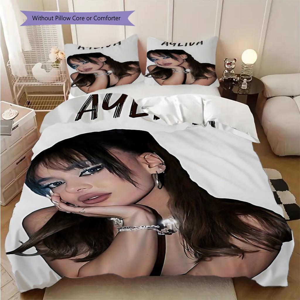 Ayliva's retro style poster bedding, duvet cover, pillowcase, home decoration, birthday gift (1 * duvet cover+2 * pillowcase, coreless)