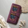 Vintage Car Print Purse Multi Card Holder Long Wallet for Daily Use
